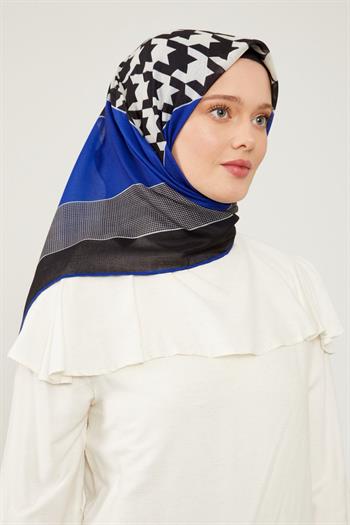 Levidor Soft Pamuk Eşarp - 90047-01 Siyah Saks