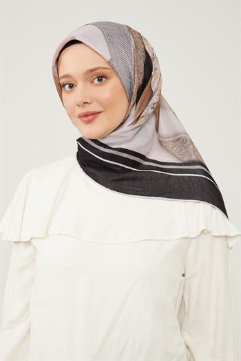 Levidor Soft Pamuk Eşarp - 90048-01 Siyah Taş