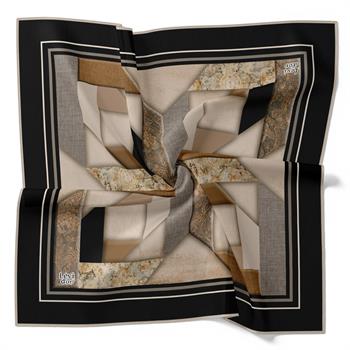 Levidor Soft Pamuk Eşarp - 90048-01 Siyah Taş