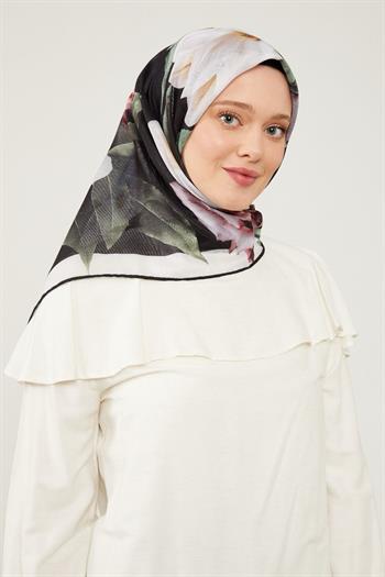 Levidor Soft Pamuk Eşarp - 90055-01 Siyah