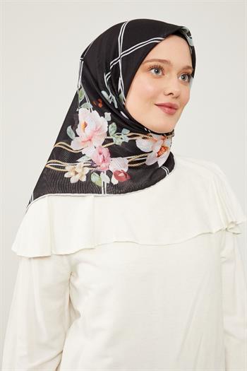 Levidor Soft Pamuk Eşarp - 90057-01 Siyah