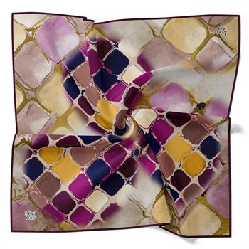 Levidor Soft Pamuk Eşarp - 90059-01 Mor