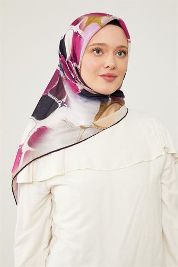 Levidor Soft Pamuk Eşarp - 90059-01 Mor