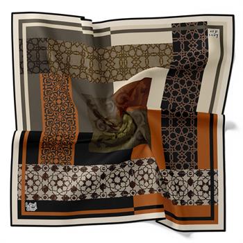 Levidor Soft Pamuk Eşarp - 90060-01 Siyah Bakır