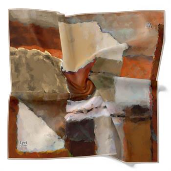 Levidor Soft Pamuk Eşarp - 90066-01 Kiremit