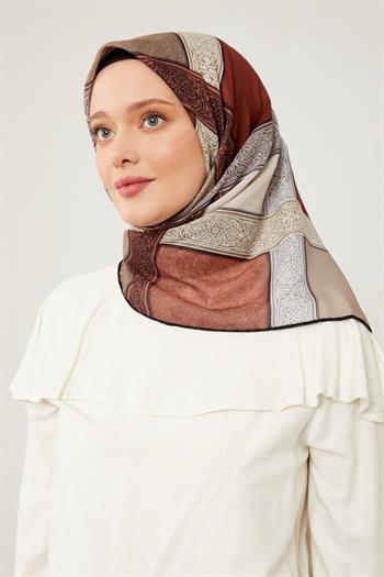 Levidor Soft Pamuk Eşarp - 90068-01 Kiremit