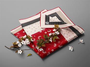 Levidor Trend Eşarp - 17760-01 Kırmızı Bej