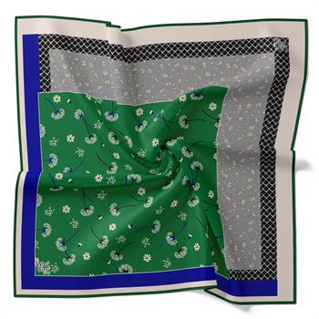 Levidor Trend Eşarp - 17760-05 Yeşil Mavi