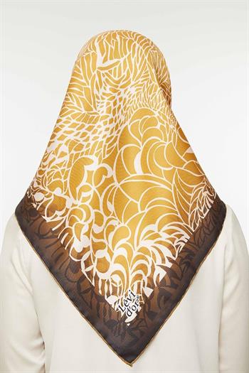 Levidor Twill İpek Eşarp - 3908-45 Bakır