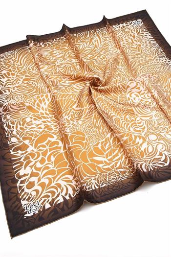 Levidor Twill İpek Eşarp - 3908-45 Bakır