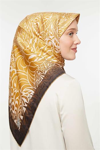 Levidor Twill İpek Eşarp - 3908-45 Bakır