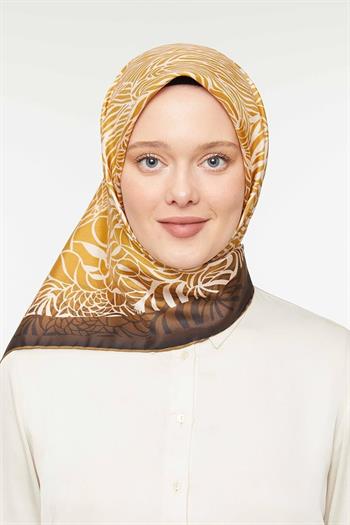 Levidor Twill İpek Eşarp - 3908-45 Bakır