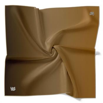 Levidor Twill İpek Eşarp - Degrade - Kahve Camel