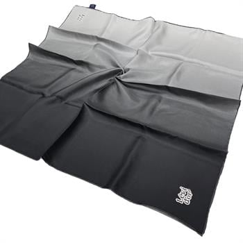 Levidor Twill İpek Eşarp - Degrade - Siyah Gri