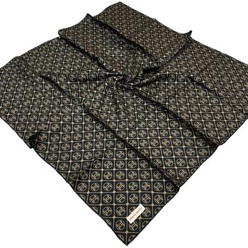 Pierre Cardin İpek Eşarp - 8631438-912 Siyah Kahve