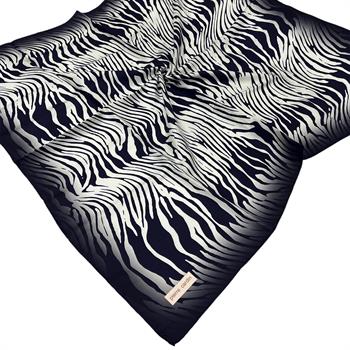 Pierre Cardin İpek Eşarp - 8652438-921 Lacivert Beyaz Twill