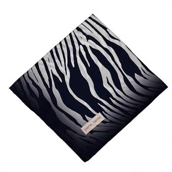 Pierre Cardin İpek Eşarp - 8652438-921 Lacivert Beyaz Twill