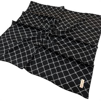 Pierre Cardin İpek Eşarp - 8902230-311 Siyah Gri Sura