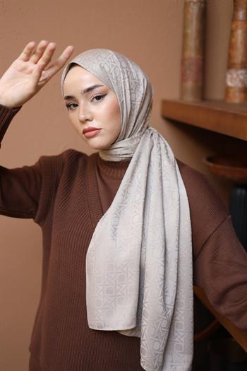 Silk Home Deluxe Şal - Açık Taş