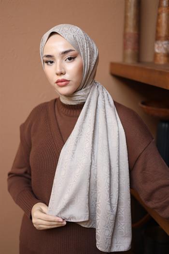 Silk Home Deluxe Şal - Açık Taş