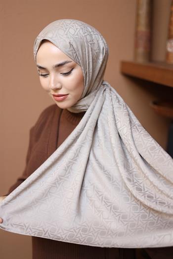 Silk Home Deluxe Şal - Açık Taş