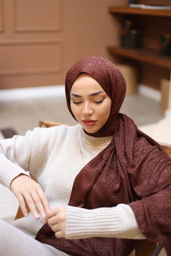 Silk Home Deluxe Şal - Çikolata