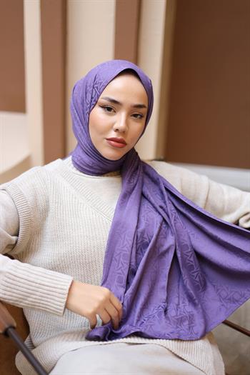 Silk Home Deluxe Şal - Eflatun