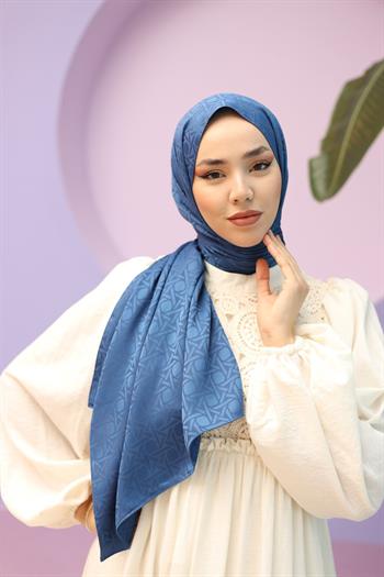 Silk Home Deluxe Şal - Kot Mavi