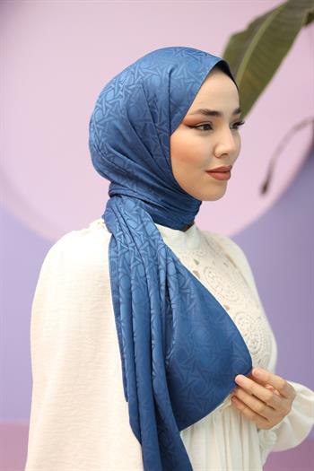 Silk Home Deluxe Şal - Kot Mavi