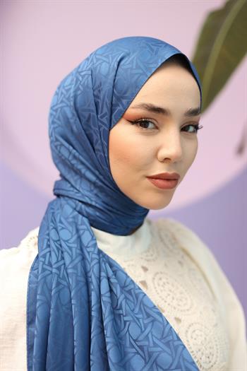 Silk Home Deluxe Şal - Kot Mavi