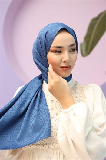 Silk Home Deluxe Şal - Kot Mavi