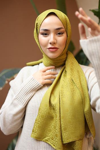 Silk Home Deluxe Şal - Yağ Yeşili