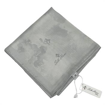 Silk Home Desenli Shiny Eşarp - 8647 - Açık Gümüş