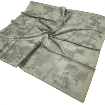 Silk Home Desenli Shiny Eşarp - 8647 - Çağla