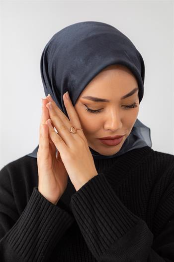 Silk Home Desenli Shiny Eşarp - 8647 - Siyah