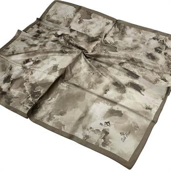 Silk Home Desenli Shiny Eşarp - 8647 - Soft Vizon