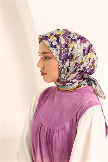 Silk Home Soft Eşarp - 1070 - Erguvan