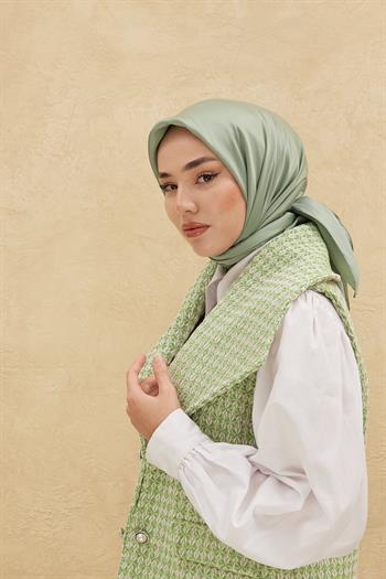 Silk Home Düz Shiny Eşarp - Açık Çağla