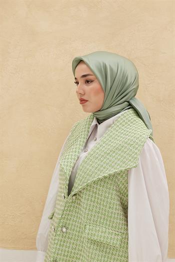 Silk Home Düz Shiny Eşarp - Açık Çağla