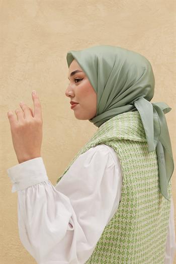 Silk Home Düz Shiny Eşarp - Açık Çağla