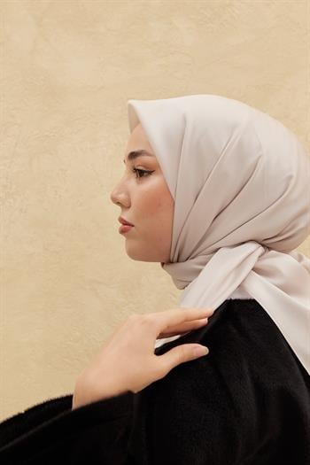 Silk Home Düz Shiny Eşarp - Açık Taş