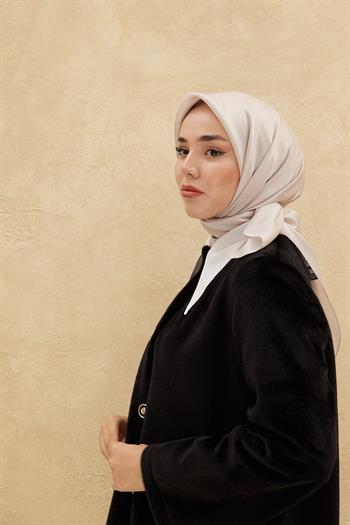 Silk Home Düz Shiny Eşarp - Açık Taş