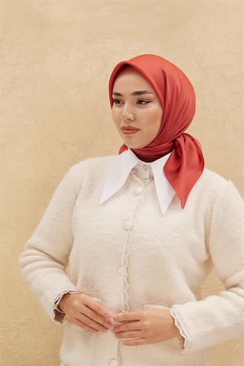 Silk Home Düz Shiny Eşarp - Açık Vişne