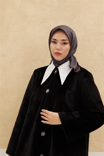 Silk Home Düz Shiny Eşarp - Antrasit