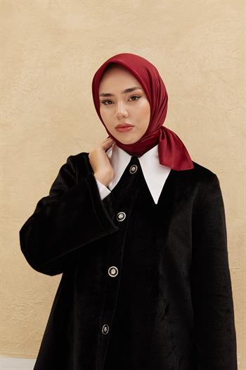 Silk Home Düz Shiny Eşarp - Bordo