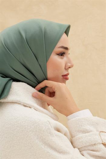 Silk Home Düz Shiny Eşarp - Çağla