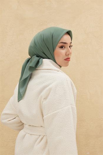 Silk Home Düz Shiny Eşarp - Çağla