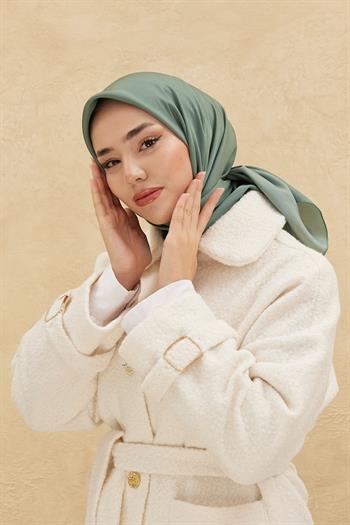 Silk Home Düz Shiny Eşarp - Çağla