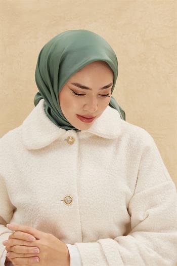 Silk Home Düz Shiny Eşarp - Çağla