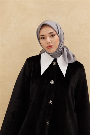 Silk Home Düz Shiny Eşarp - Füme